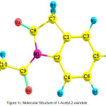 Figure 1c: Molecular Structure of 1-Acetyl-2-oxindole