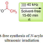 Scheme 2: Catalyst-free synthesis of N-acylsulfonamides under ultrasonic irradiation.