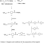 Scheme 1: Reagents and conditions for the preparation of the targeted compounds.
