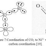 Figure 7:Coordination of CO2 to Ni2+ via pure carbon coordination [19].