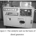 Figure 3: The catalytic unit (the stand) on the basis of diesel generator