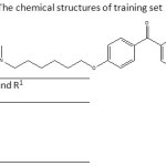 Table 1: The chemical structures of training set