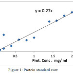 Figure 1: Protein standard curve.
