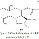 Figure 17: Chemical structure of nobilin from Anthemis nobile (L.) 77.