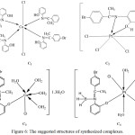 Figure 6: The suggested structures of synthesized complexes.