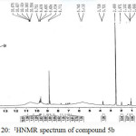Figure 20: 1HNMR spectrum of compound 5b