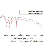 Figure 2: FTIR Spectra of Cellulose Acetate