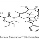 Figure: 1.3: Chemical Structure of TES-Cabazitaxel (CBZM02)