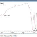 Figure 1b: FT-IR image of treated SL.