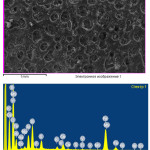 Figure 5: Mineralogical composition and microstructure of Imankara field OBR suspension sample dissolved in the white spirit after the ultrasonic treatment