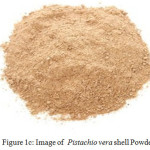 Figure 1c: Image of  Pistachio vera shell Powder