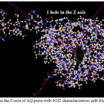Figure 2. 1: Hole in the Z-axis of AQ porin with 4OJ2 characterization .pdb file Channels