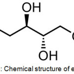 Figure 1: Chemical structure of erythritol.