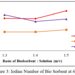 Figure 3: Iodine Number of Bio Sorbent at 600oC