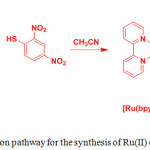 Scheme 8: Reaction pathway for the synthesis of Ru(II) compound, 19.
