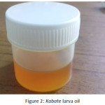 Figure 2: Kabate larva oil