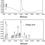 Figure 1: HPLC Chromatogram of Pure Ellagic Acid and Plant Extract. First Figure Represents Chromatogram of Ellagic Acid and Second Represents Plant Extract.
