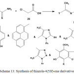 Scheme 13: Synthesis of thiazole-4(5H)-one derivatives