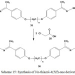 Scheme 15: Synthesis of bis-thiazol-4(5H)-one derivatives