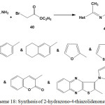 Scheme 18: Synthesis of 2-hydrazono-4-thiazolidenones