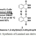 Scheme 1: Synthesis of Luminol azo derivative