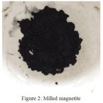 Figure 2: Milled magnetite