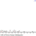Figure 3: GC-MS of Flower Extract (Methanolic)