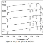 Figure 5: NH3-FTIR spectra of 0.5 M SZ