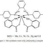 Figure 1: The synthesis route of [L1(M)(Anth)2] complexe 