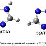 Figure 2: Optimized geometrical structures of 3(ATA) and 5(ATA).