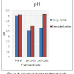 Figure 3: pH values during treatment cycle