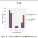 Figure 6: TSS concentrations during treatment cycle