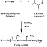 Figure 2: Ring-opening polymerization of L-lactide monomer.
