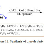 Scheme 18: Synthesis of pyrrole derivative.