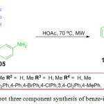 Scheme 22: One-pot three component synthesis of benzo-indoles derivatives.