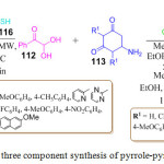Scheme 24: One pot three component synthesis of pyrrole-pyrimidine derivatives.