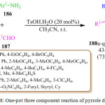 Scheme 38: One-pot three component reaction of pyrrole derivatives