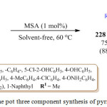 Scheme 46: One pot three component synthesis of pyrrole derivatives.
