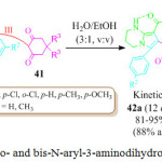 Scheme 9: Synthesis of mono- and bis-N-aryl-3-aminodihydropyrrol-2-one-4-carboxylates