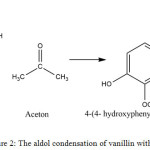 Figure 2: The aldol condensation of vanillin with acetone.