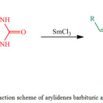 Figure 1: Reaction scheme of arylidenes barbituric acid synthesis.