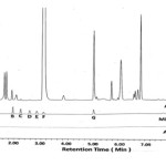 Figure 6: Chromatogram for the alkali degradation studies of DEX•Na