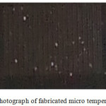 Figure 14. Photograph of fabricated micro temperature sensor.