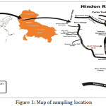 Figure 1: Map of sampling location.