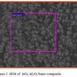 Figure 2: SEM of  SiO2/Al2O3 Nano-composite.