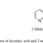 Figure 5: Structures of nicotinic acid and 2-methylnicotinic acid