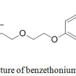 Figure 2: Structure of benzethonium chloride.