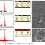 Figure 4: EDX analysis of silver-cerium nanoparticles.