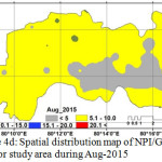 Figure 4d: Spatial distribution map of NPI/GWQ map for study area during Aug-2015.