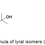 Figure 5: Skeletal formula of lyral isomers (a) Z-Lyral, (b) E-Lyral.